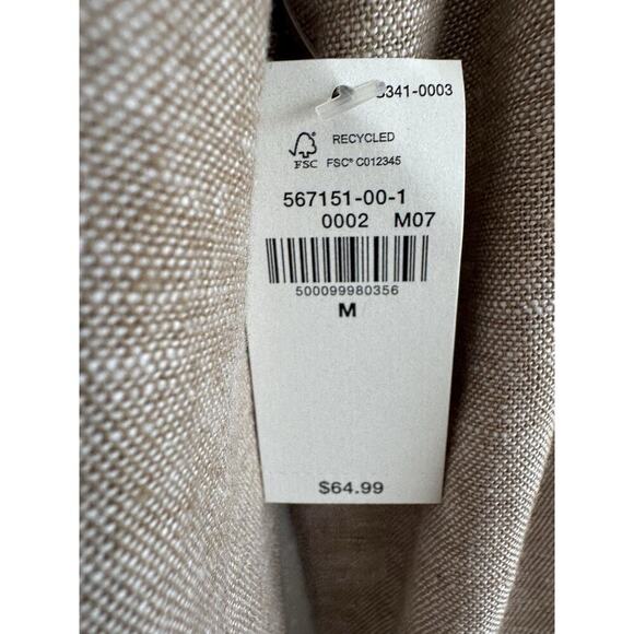 NWT Old Navy Women's Double-Breasted Linen-Blend Blazer Size M Spring Career - Picture 11 of 16